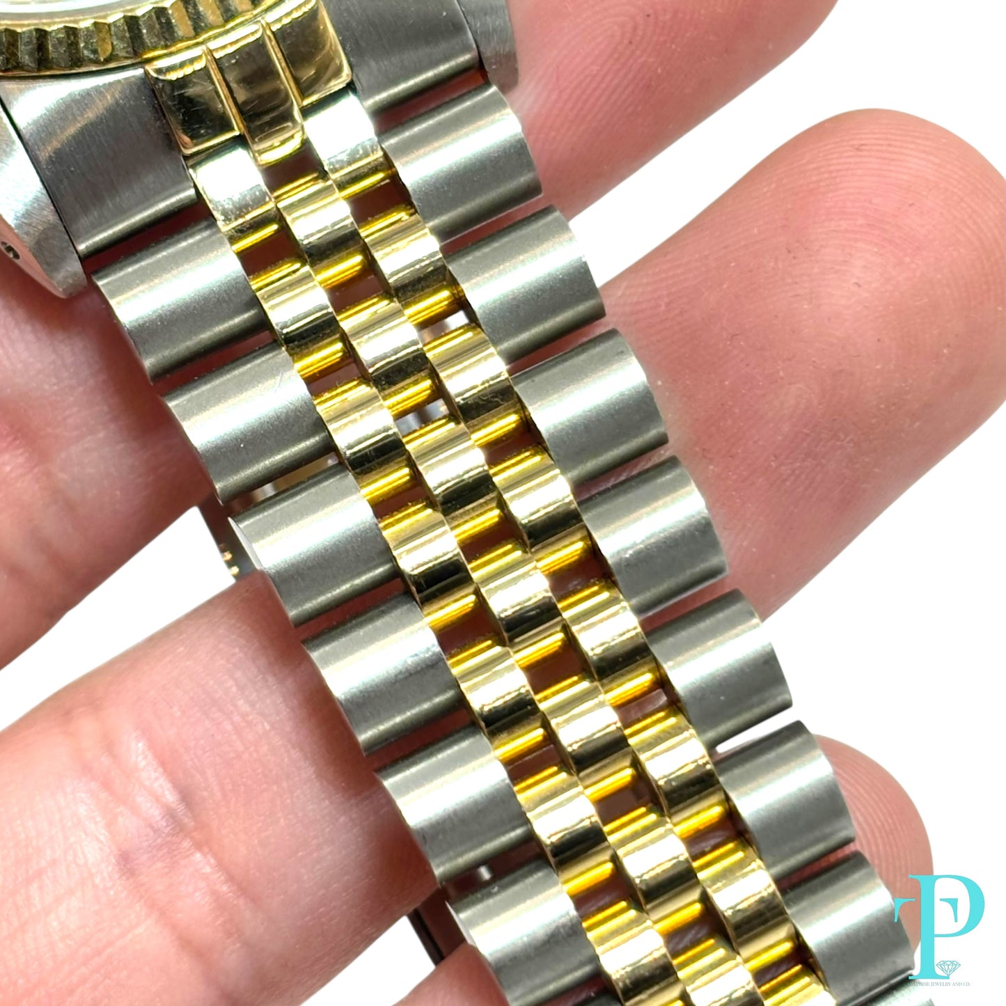 36MM ROLEX DATEJUST 18KT YELLOW GOLD TWO-TONE WITH STEEL. REF.16013