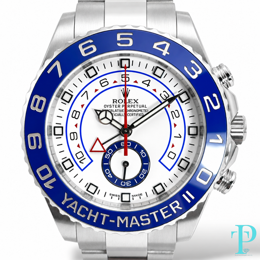 PRE-OWNED 44MM ROLEX YACHT-MASTER II MERCEDES HANDS REF.116680(2019)