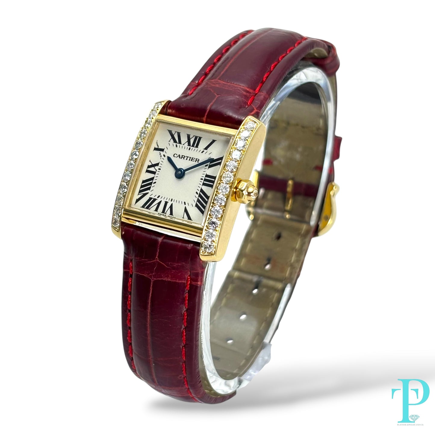Pre-Owned 26MM Cartier Tank Louis 18Kt Gold Ref.2385 (2003)