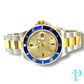 40MM ROLEX SUBMARINER (ANNIVERSARY “SERTI” DIAL) 18KT GOLD / STAINLESS STEEL TWO-TONE / OYSTER BRACELET / AUTOMATIC / DIAMOND AND SAPPHIRE SET HOUR MARKERS