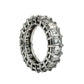 14KT WHITE GOLD VVS-1 IGI CERTIFIED 16.5CTW DIAMOND EMERALD CUT ETERNITY BAND