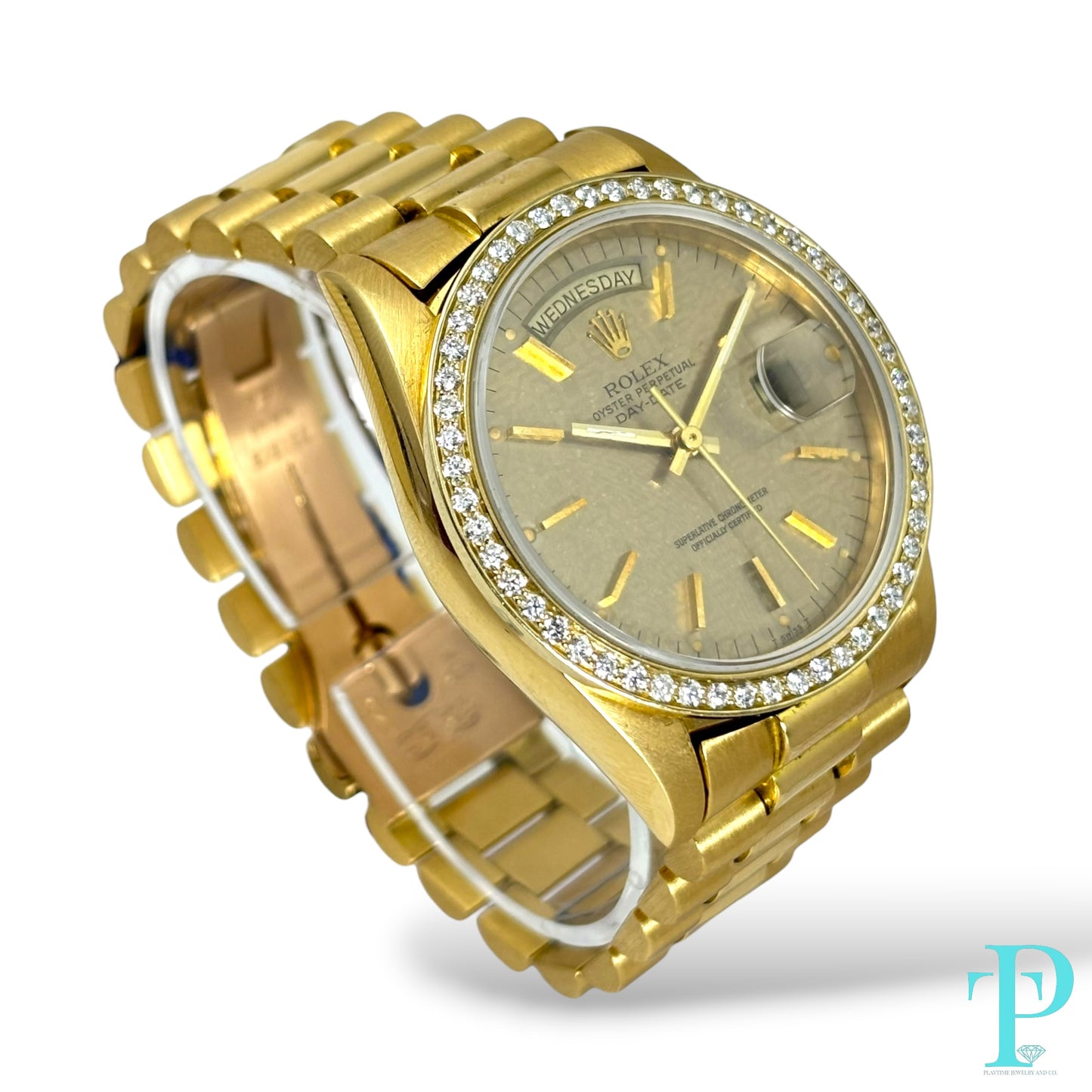 Pre-Owned 36MM ROLEX DAY-DATE 18038 (1988) R-Serial