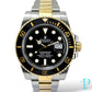 40MM ROLEX SUBMARINER 116610LN BLACK DIAL 18KT YELLOW GOLD TWO-TONE
