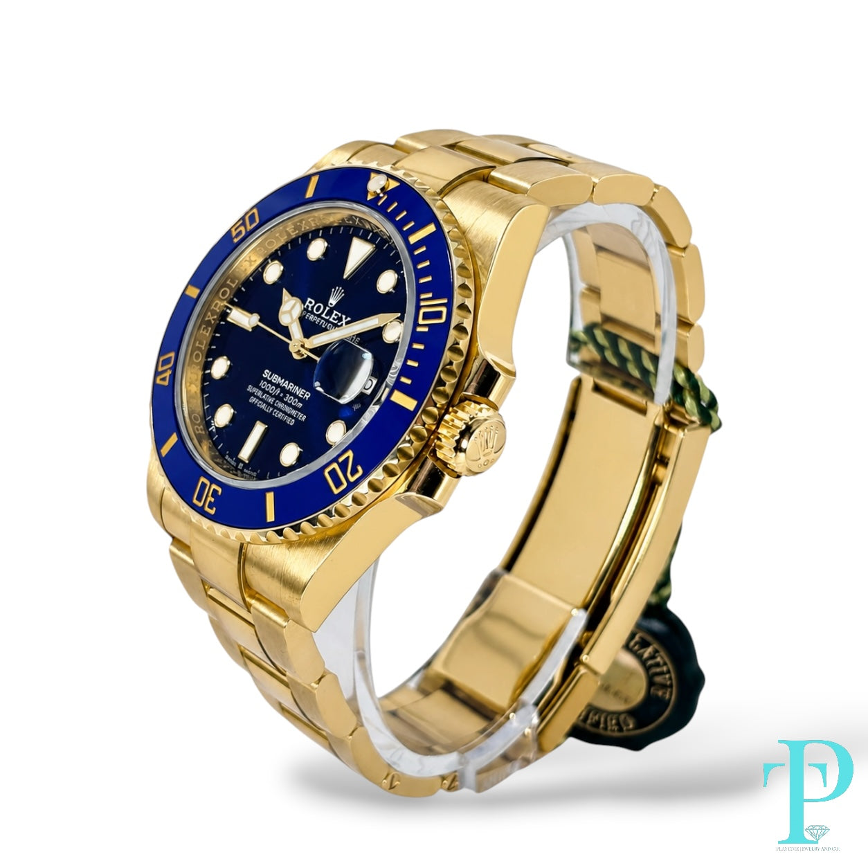 PRE-OWNED 41MM ROLEX SUBMARINER 18KT GOLD MENS WATCH REF.126618LB