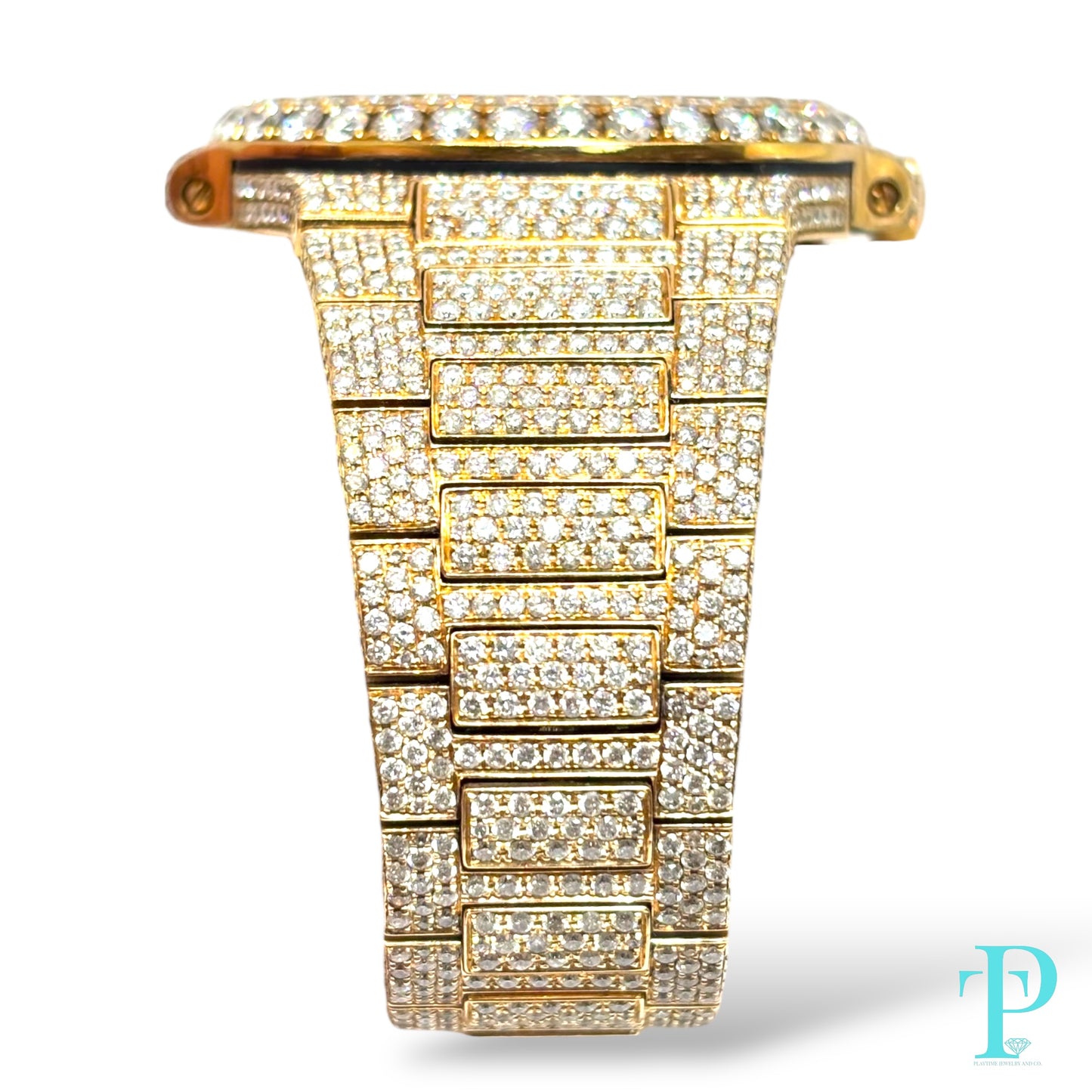 PATEK PHILIPPE 40MM 18KT ROSE GOLD BUSTDOWN/DIAMOND ENCRUSTED