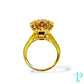 14KT GOLD 1.05CTW LAB-GROWN DIAMOND CLUSTER RING