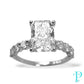 2.50CT RADIANT-CUT DIAMOND ENGAGEMENT RING 14KT / LAB-GROWN