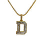 10KT VVS-1 CVD DIAMOND CUSTOM “ANY LETTER” LETTER INITAL PENDANT