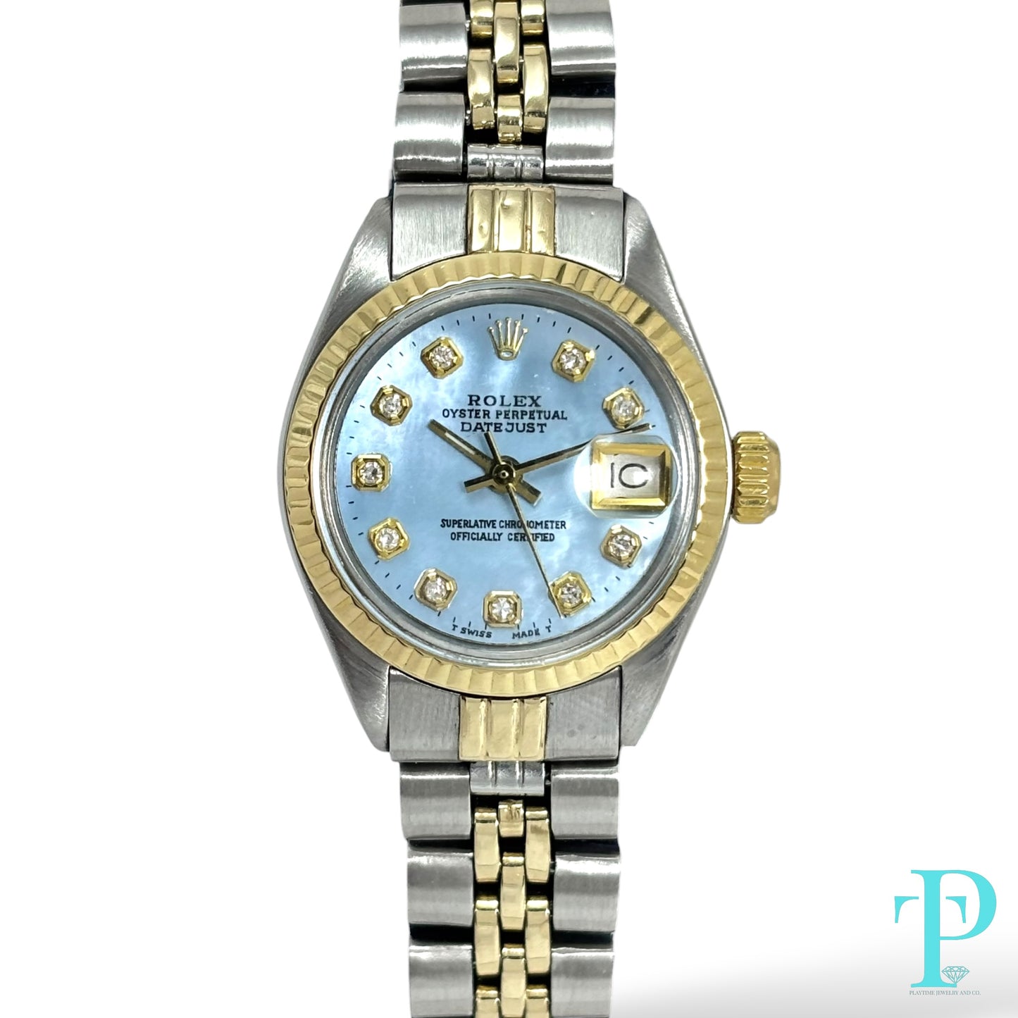 26MM ROLEX DATEJUST 18KT GOLD TWO-TONE LADIES WATCH Ref.69173