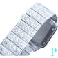 40MM CARTIER SANTOS BUSTDOWN/DIAMOND ENCRUSTED REF.4072 STAINLESS STEEL / MOP DIAMOND DIAL