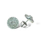 1.00 CT 14KT WHITE GOLD DIAMOND CLUSTER STUDS