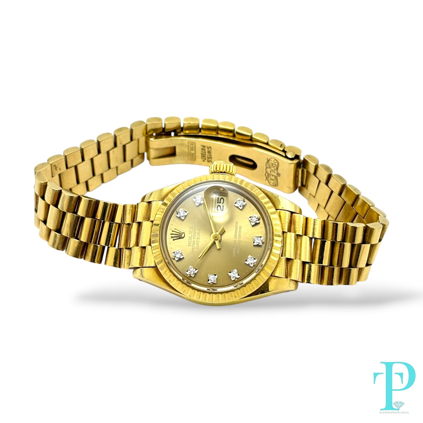 26MM ROLEX DATEJUST 18KT GOLD LADIES WATCH Ref.6917