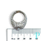 14KT WHITE GOLD “ICEBERG” RING 9.22CTW VVS-1 LAB-GROWN DIAMOND SIGNET RING