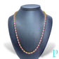 14KT YELLOW GOLD DIAMOND AND RUBY NECKLACE 24”