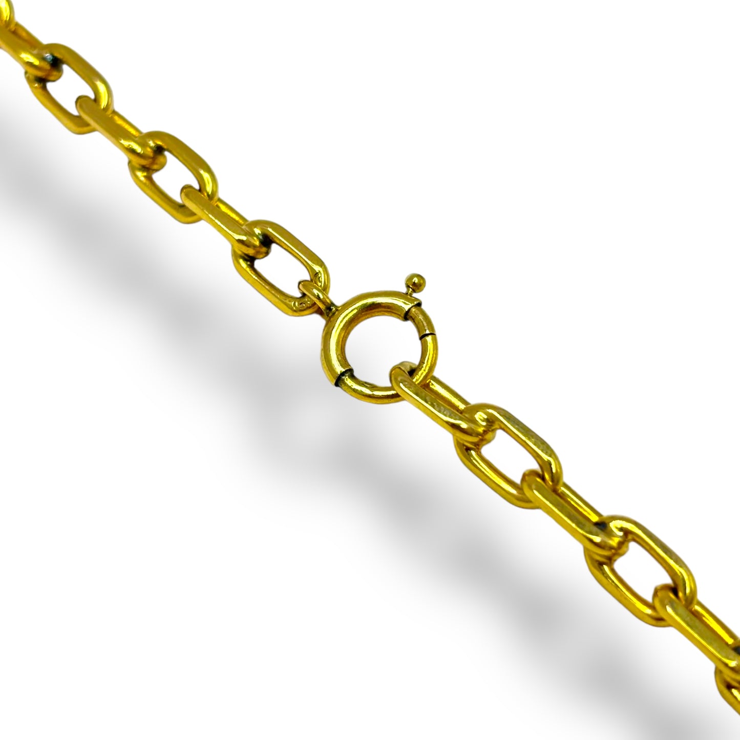 14KT YELLOW GOLD SOLID ANCHOR LINK CHAIN 20” 6MM