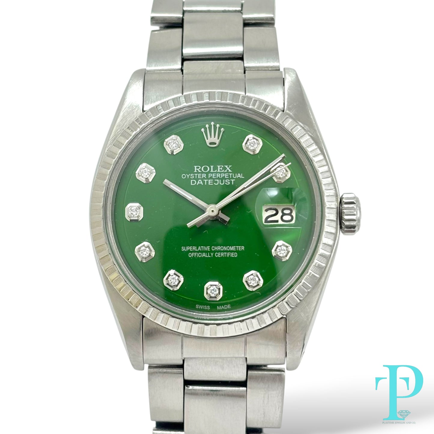 36MM ROLEX DATE / GREEN DIAL / REF.1601