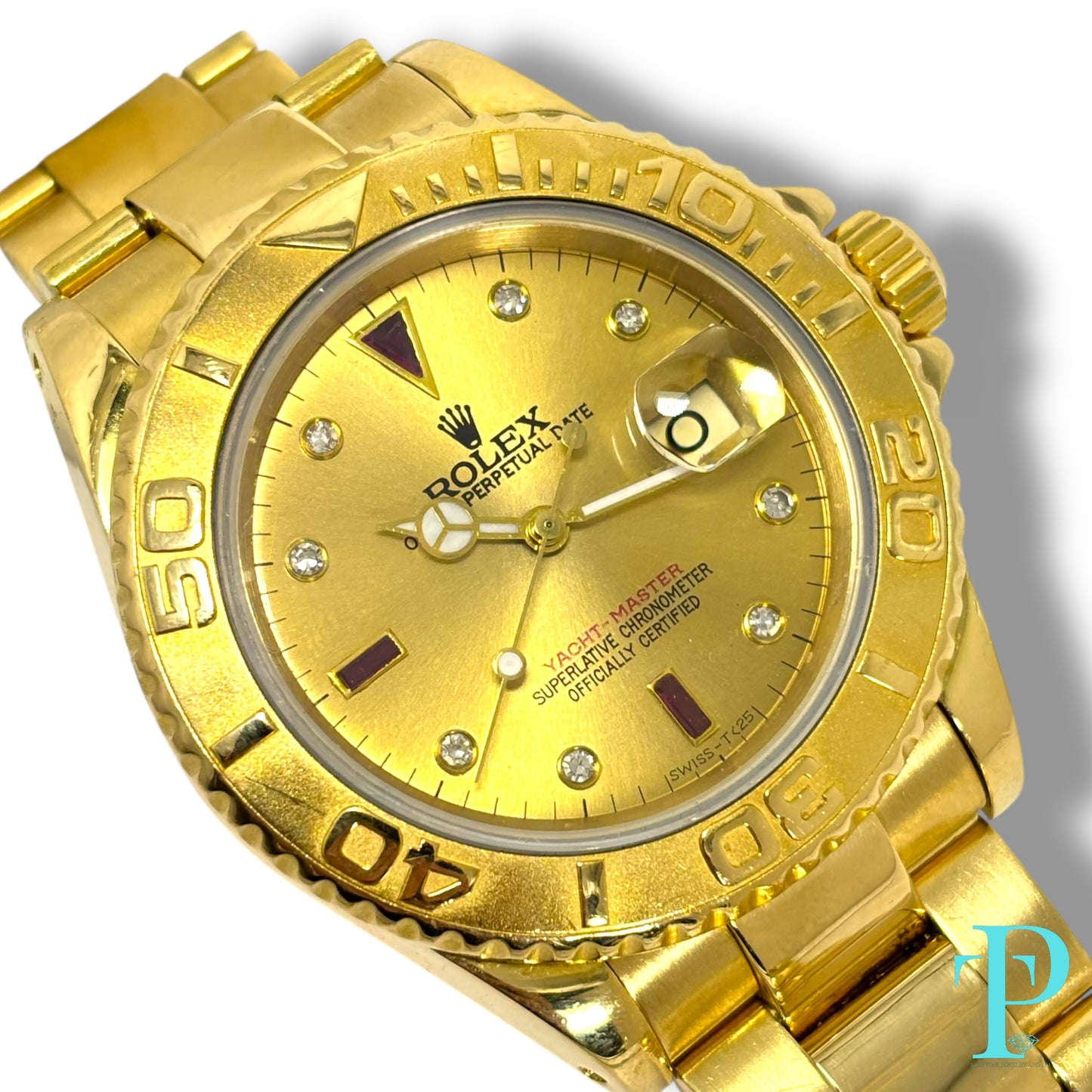 40MM ROLEX YACHT-MASTER / 18KT GOLD MENS WATCH Ref.16628