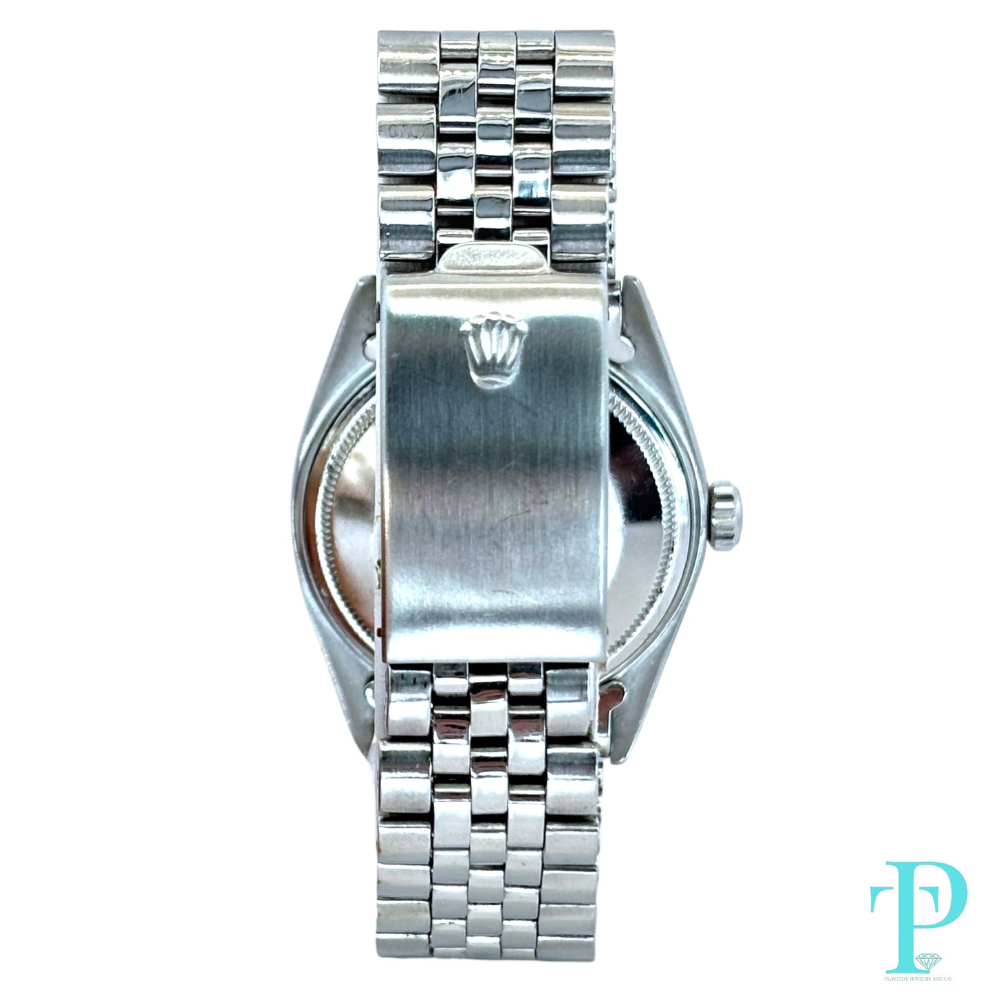 36MM ROLEX DATEJUST REF.16013 STAINLESS STEEL / TIFFANY BLUE DIAMOND DIAL