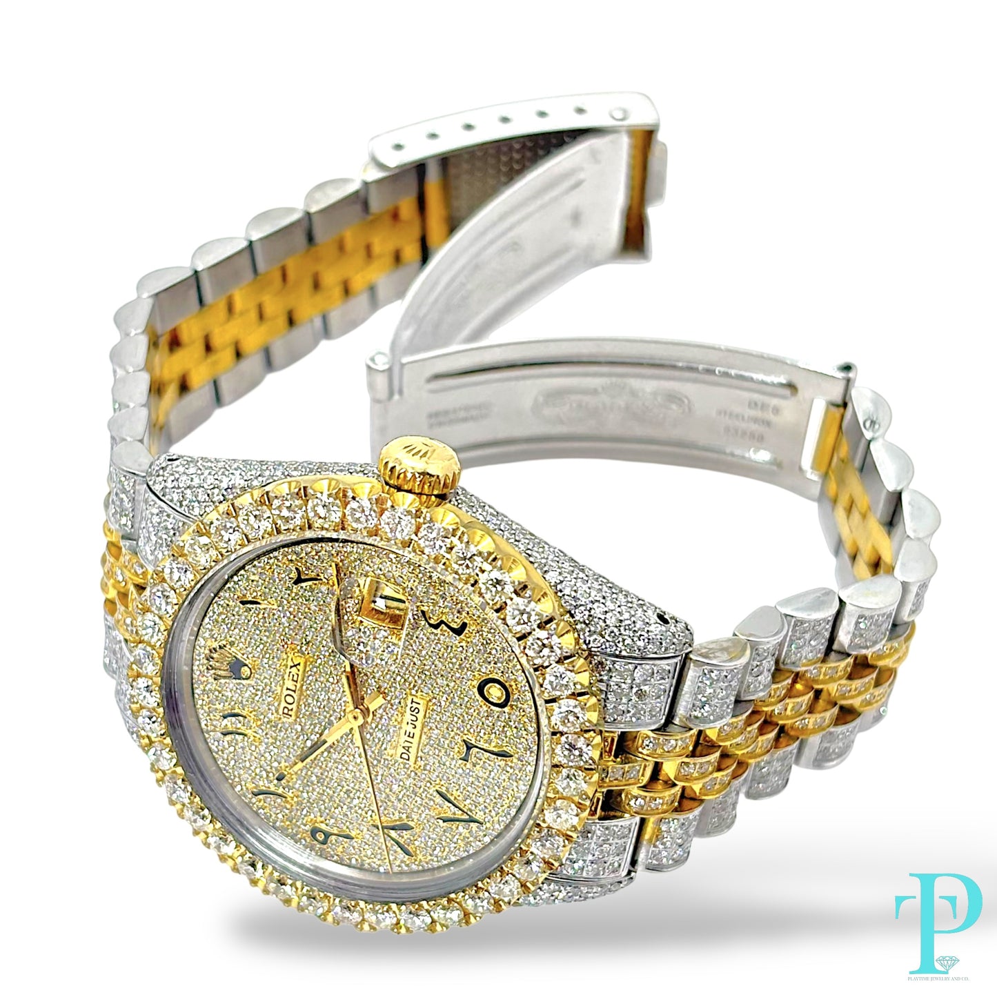 36MM ROLEX DATEJUST Ref.16013 / 15CT DIAMOND BUSTDOWN / AUTOMATIC