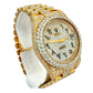 PRE-OWNED ROLEX DAY-DATE 41MM DIAMOND BUSTDOWN | Ref.#213328 | 18KT ROSE GOLD | PRESIDENTIAL BAND