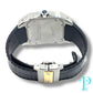 41MM CARTIER SANTOS 100 XL / 18KT YELLOW GOLD / STAINLESS STEEL / WHITE ROMAN DIAL / LEATHER BRACELET / AUTOMATIC MOVEMENT