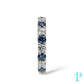 3.20CTW 14KT GOLD BLUE & WHITE LAB DIAMOND ETERNITY BAND