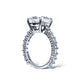 3.50CT CUSHION-CUT DIAMOND ENGAGEMENT PLATINUM RING