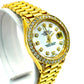 ROLEX DATEJUST 26MM 18KT SOLID GOLD LADIES .90CTW DIAMOND BEZEL & DIAL
