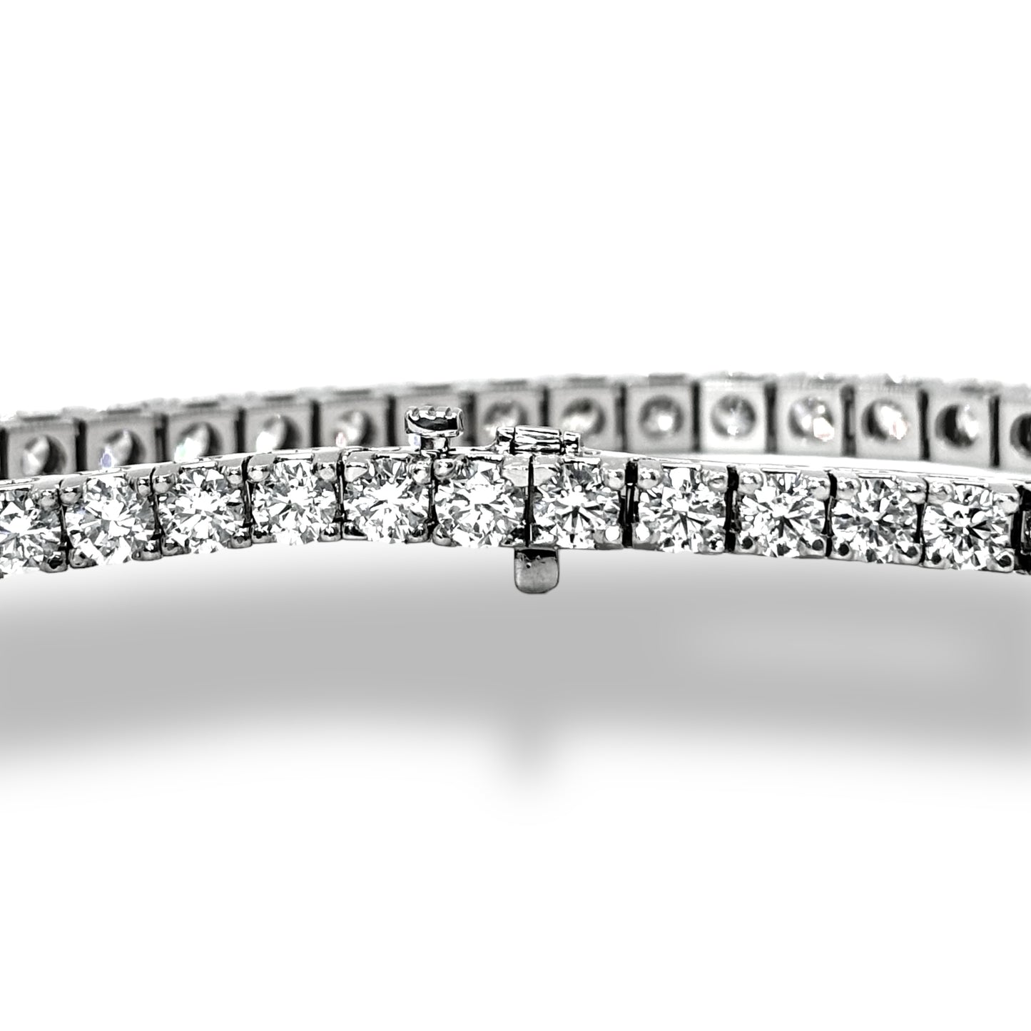 14Kt 10CTW VVS-1 IGI DIAMOND TENNIS BRACELET 8” 25PT