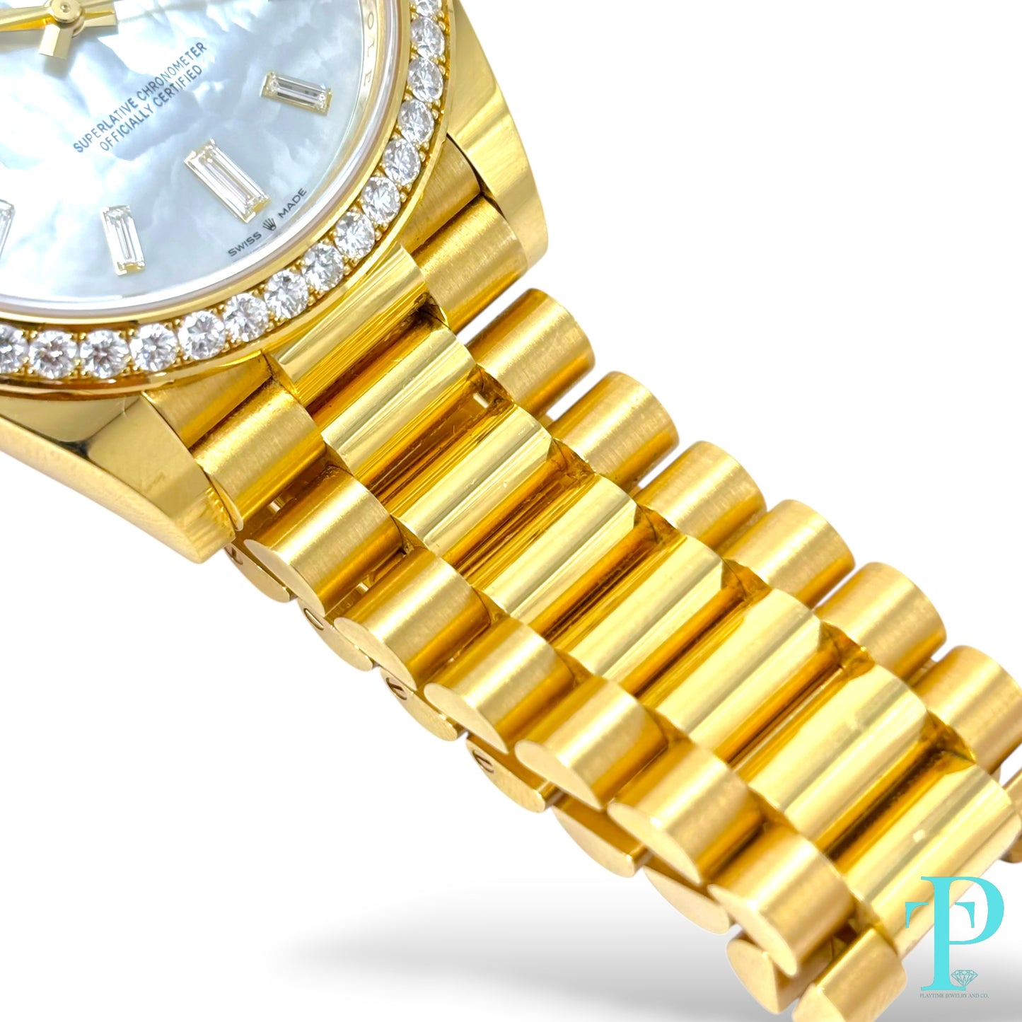 40MM ROLEX DAY-DATE 18KT GOLD MENS WATCH
