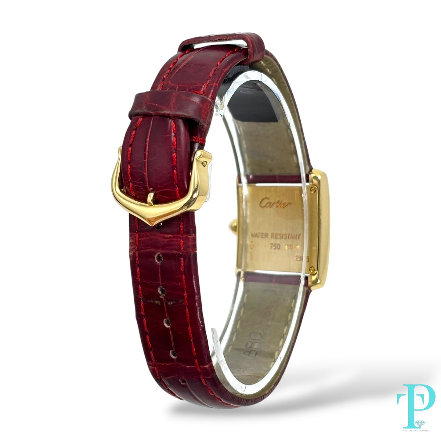 Pre-Owned 26MM Cartier Tank Louis 18Kt Gold Ref.2385 (2003)
