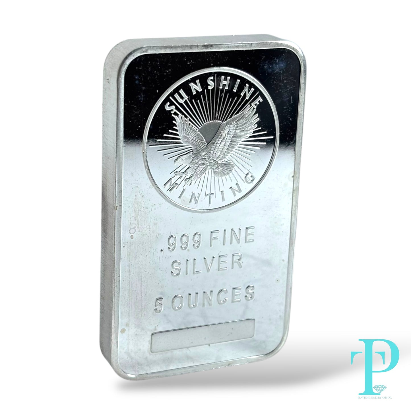 5 OUNCE .999 PURE SILVER BAR (RANDOMIZED DESIGN, STAMPING & YEAR)