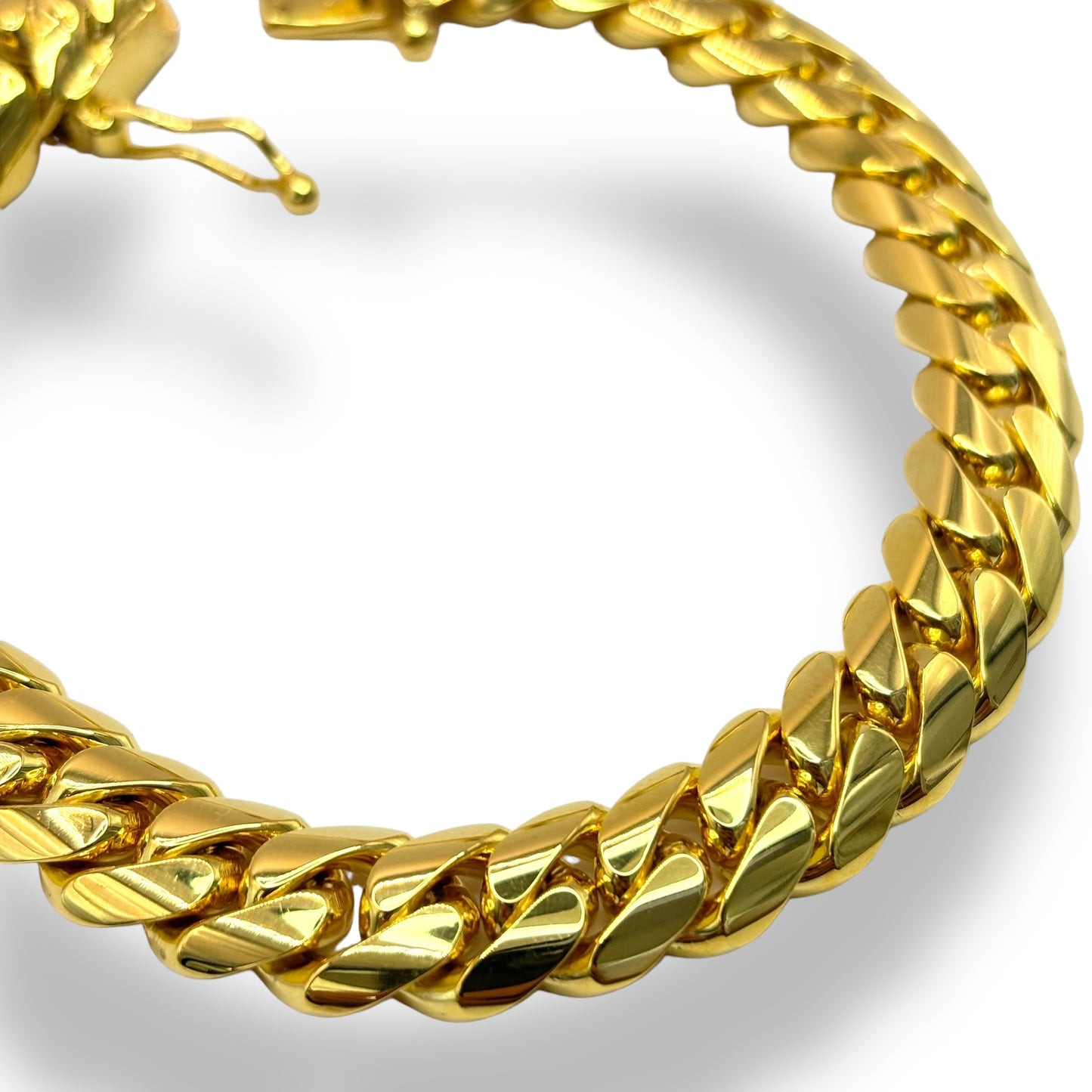SOLID GOLD MIAMI CUBAN LINK 12MM 8” BRACELET