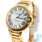 38MM CARTIER BALLON BLEU / 18KT ROSE GOLD / WHITE ROMAN DIAL / AUTOMATIC