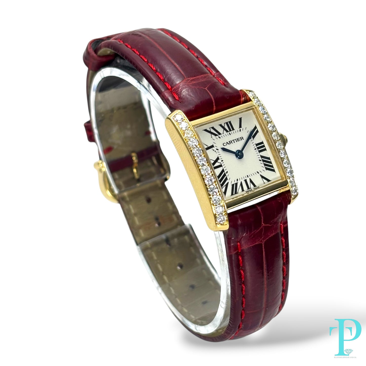 Pre-Owned 26MM Cartier Tank Louis 18Kt Gold Ref.2385 (2003)