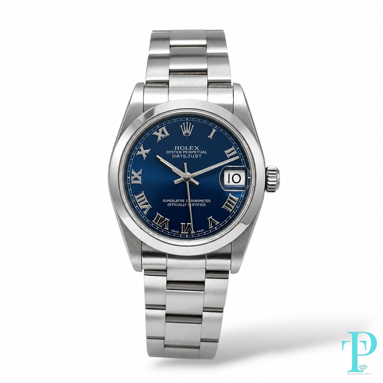 PRE-OWNED 31MM ROLEX DATEJUST 68240 BLUE DIAL