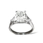 3.50 CT RADIANT-CUT DIAMOND ENGAGEMENT RING 14KT WHITE GOLD