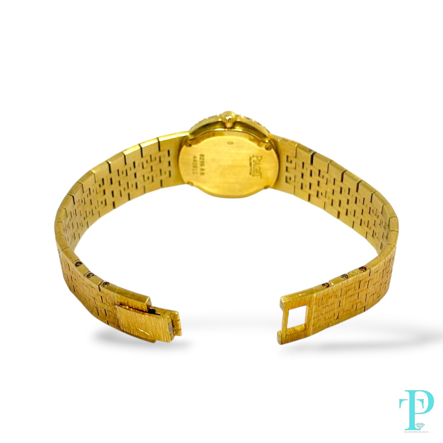 PIAGET 26MM 18KT GOLD & DIAMOND BEZEL LADIES VINTAGE COCKTAIL WATCH