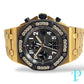 AUDEMARS PIAGUET ROYAL OAK OFFSHORE 44MM / 18KT ROSE GOLD / FACTORY DIAMOND BLACK RUBBER BEZEL / CHRONOGRAPH/ AUTOMATIC