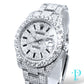 41MM ROLEX DATEJUST “AVALANCHE” / VVS-1 BUSTDOWN / DIAMOND ENCRUSTED / STAINLESS STEEL / OYSTER BRACELET / STICK HOUR-MARKERS / AUTOMATIC MOVEMENT