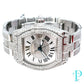 38MM CARTIER ROADSTER BUSTDOWN/DIAMOND ENCRUSTED REF. 2510 STAINLESS STEEL / WHITE ROMAN DIAL / AUTOMATIC MOVEMENT