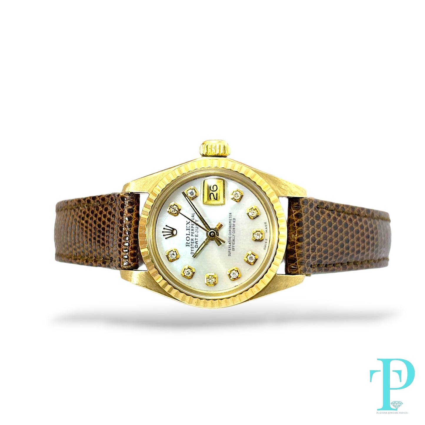 26MM ROLEX DATEJUST 18KT GOLD LADIES WATCH Ref.6917