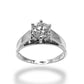 1.00 CT ROUND-CUT DIAMOND ENGAGEMENT RING 14KT