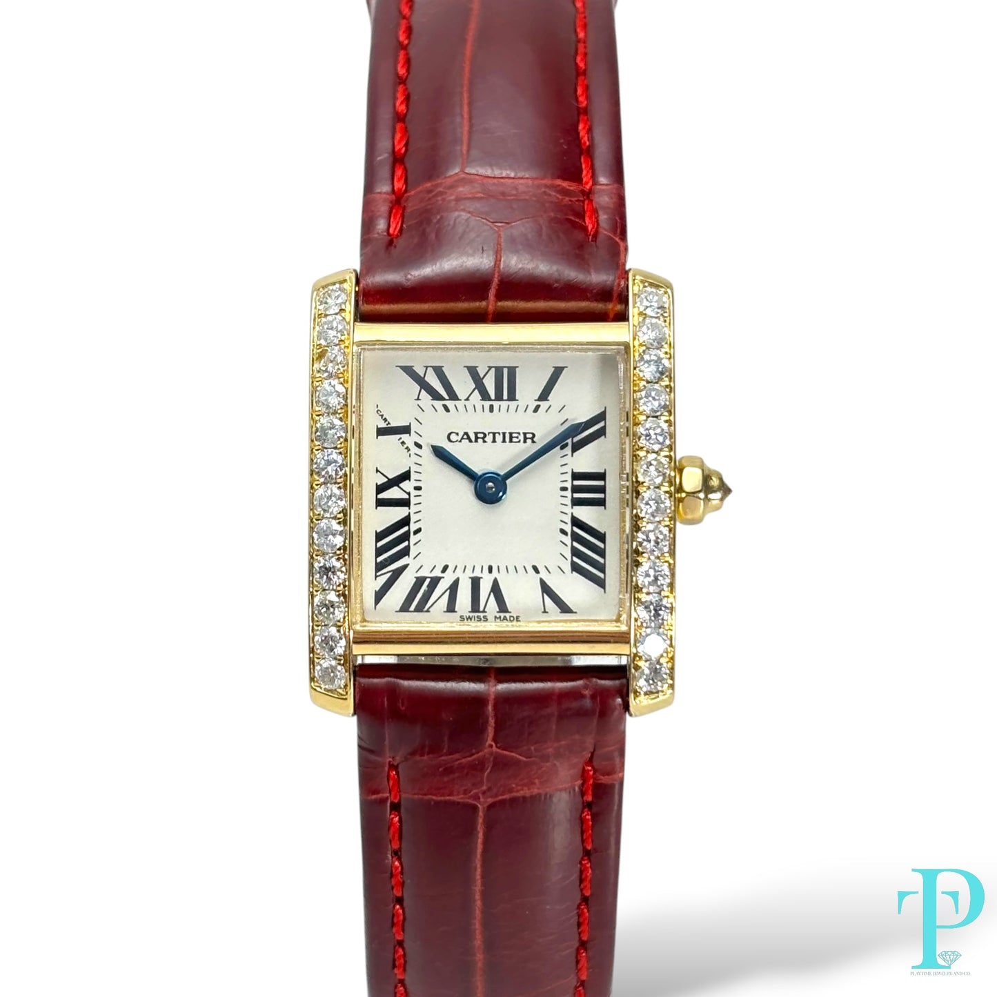 Pre-Owned 26MM Cartier Tank Louis 18Kt Gold Ref.2385 (2003)