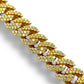 14KT YELLOW GOLD DIAMOND MIAMI CUBAN LINK BRACELET 10.00 CT 12MM