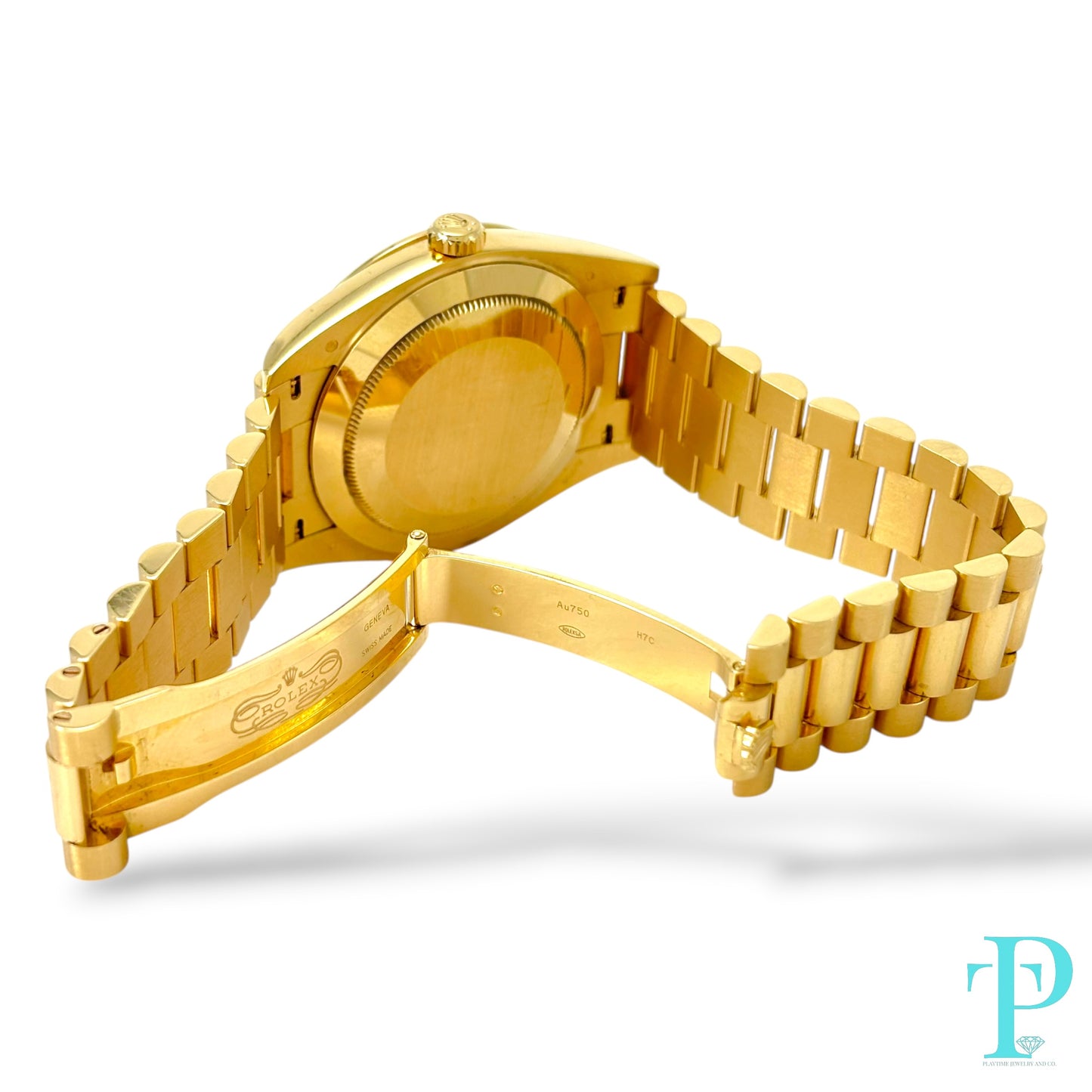 40MM ROLEX DAY-DATE 18KT GOLD MENS WATCH