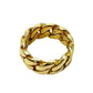 SOLID 10KT 18.2g 10MM WIDE "MIAMI CUBAN LINK" RING