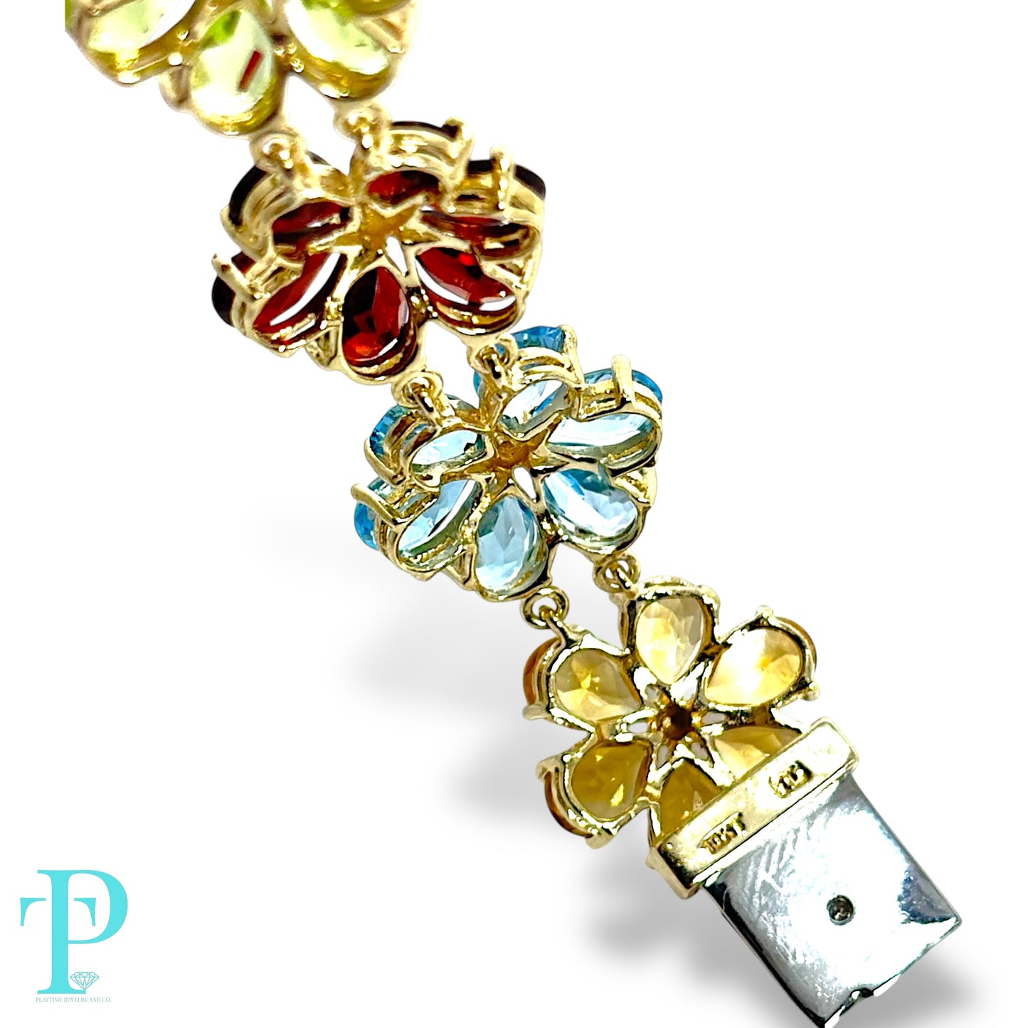 10KT YELLOW GOLD “FLOWERS OF SPRING” LADIES BRACELET