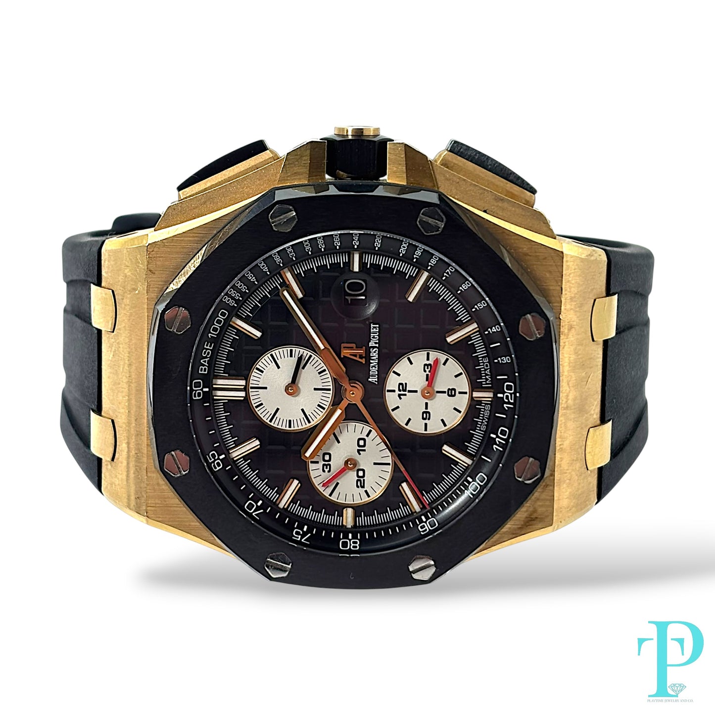 44MM AUDEMARS PIGUET ROYAL OAK OFFSHORE CHRONOGRAPH 18KT ROSE GOLD — REF. 26401RO.OO.A002CA.01