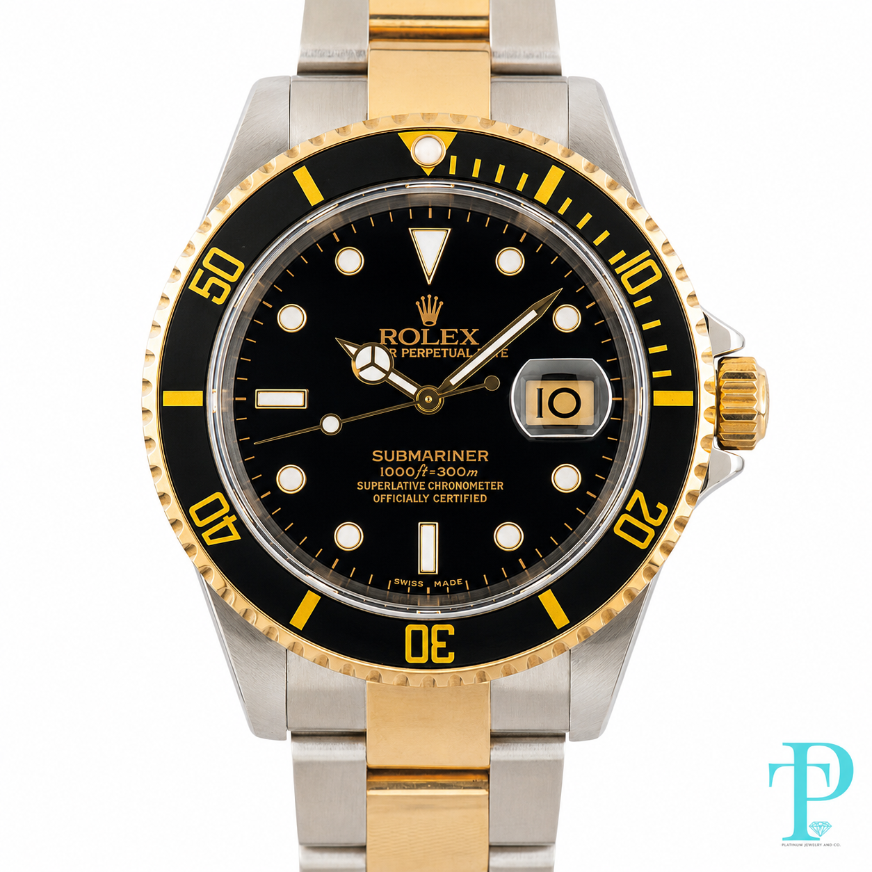 PRE-OWNED 40MM ROLEX SUBMARINER 18KT TWO-TONE (REF.16613)